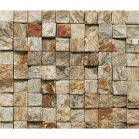 MOSAICO PEDRA MADEIRA
